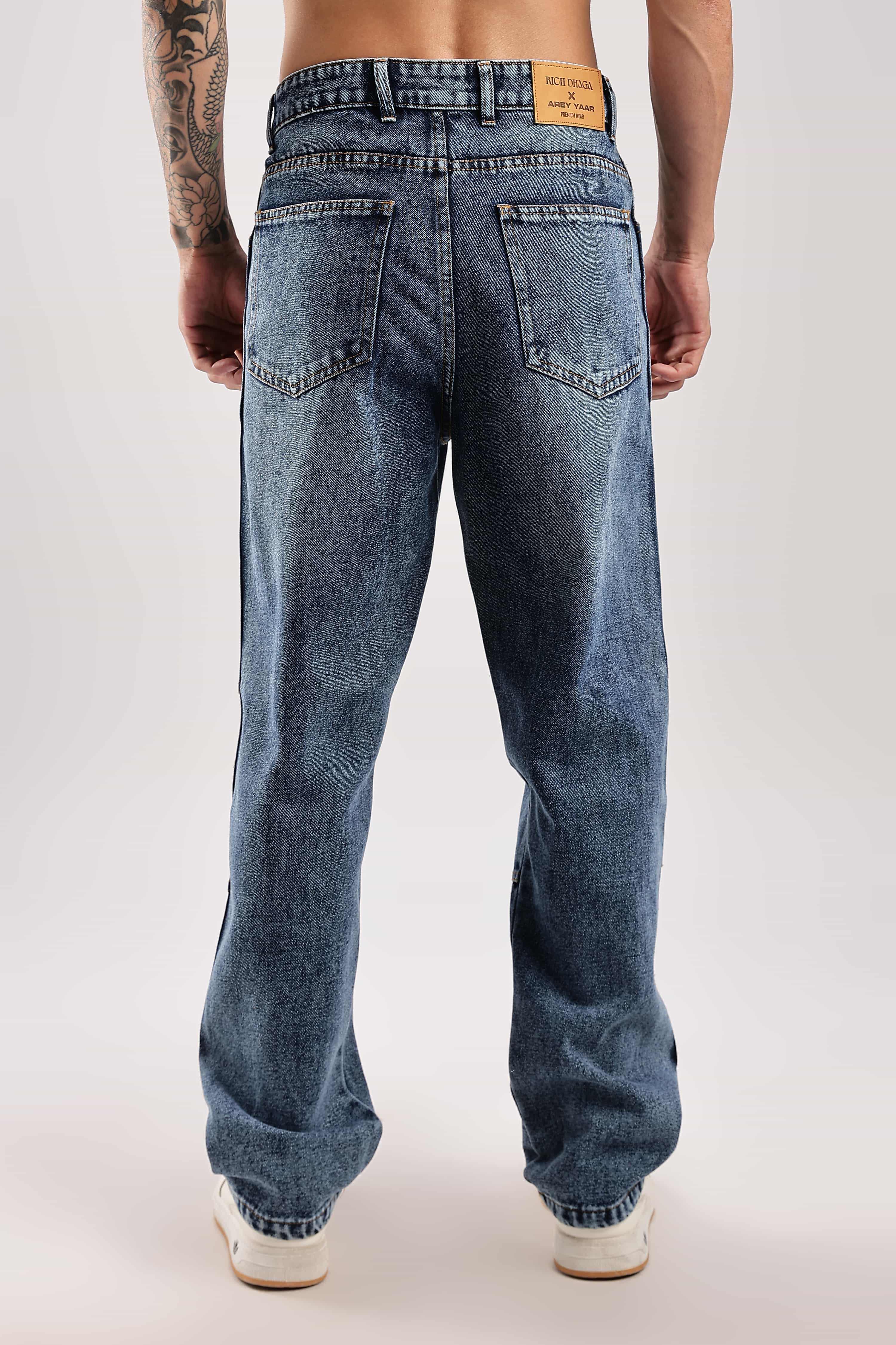 Classic Blue Relaxed Fit Denim Jeans