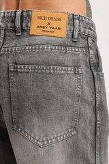 Rich Dhaga × Arey Yaar Premium Grey Washed Jeans