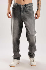 Washed Black Relaxed Fit Denim Jeans